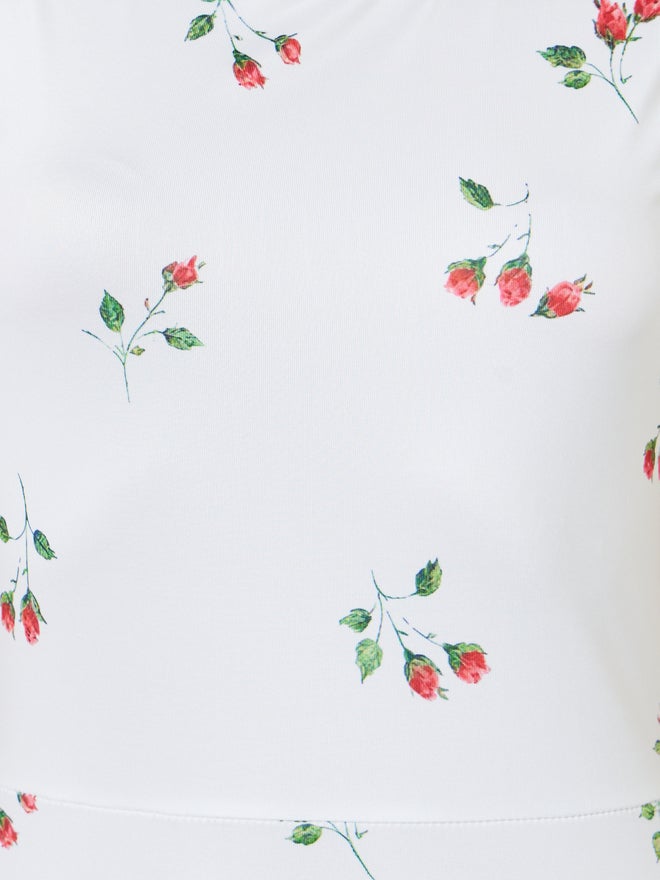 Styli White Floral Sleeveless Casual Maxi Dress - Image 4