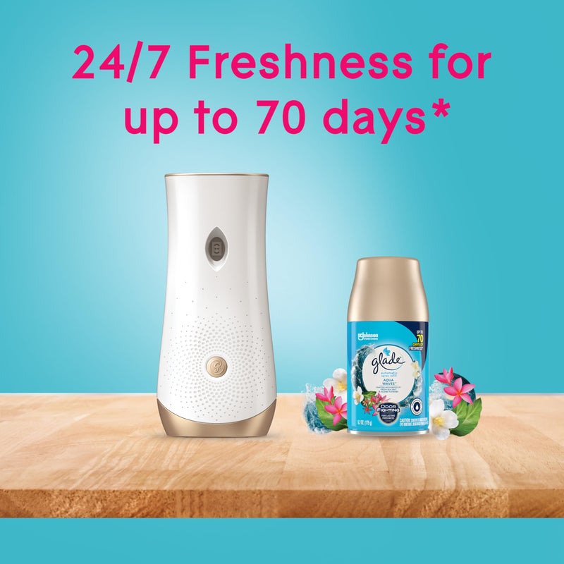 Glade Automatic Spray Air Freshener Refills, Aqua Waves, (PACK OF 3) - Image 5