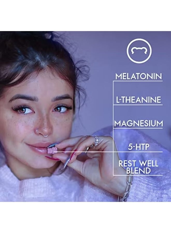 شوجر بير برو سليب ديب علكة 5-HTP – 60 قطعة نباتية – لدعم النوم والاسترخاء والمزاج – تحتوي على 5-HTP، الميلاتونين، إل-ثيانين، وفيتامين B6 – خالية من الجيلاتين وغير معدلة وراثيًا  - Image 5