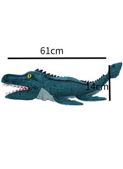Y&D Dinosaur Hand Puppet Mosasaur Jurassic World Stuffed Animal Soft Plush Toy Open Movable Mouth Finger Gift Birthday Gifts For Kids Creative Role Play  - Image 1