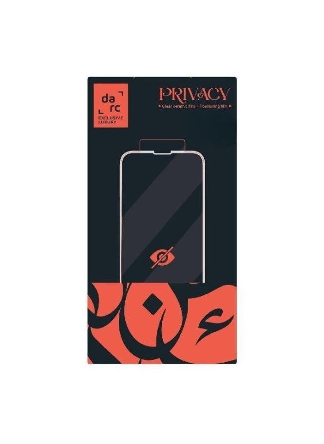 darc iPhone 16 Pro Nano Screen Protector - Privacy/Anti-Peek 