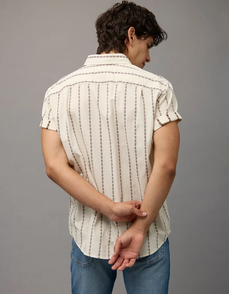 American Eagle AE Short-Sleeve Button-Up Shirt