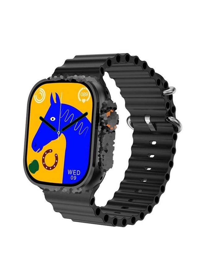 2024 Huaqiang North Smart Island Sports Neutral WATCH9 Smart Watch T900 Wireless Charging-Colour:Ultra Version 2.01inch White