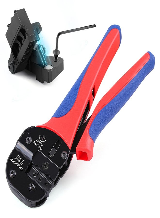 Yangoutool Solar Crimping Tool YG-2546B for AWG 14-10(2.5/4/6.0mm2) PV Connectors - Solar Panel wiring Crimper with Positioning Placement Bracket - Image 1