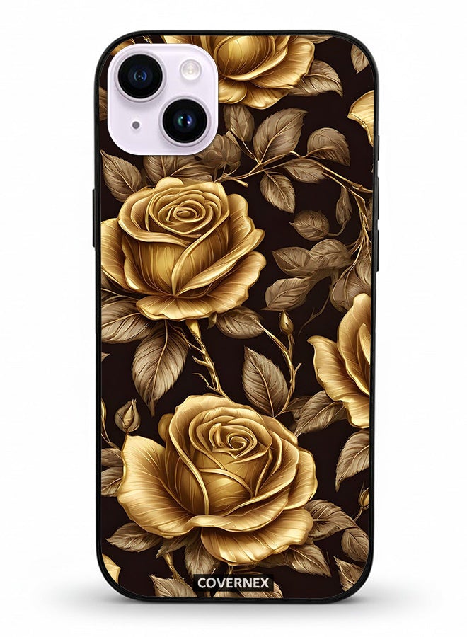 Covernex Apple iPhone 14 Plus Protective Case Cover Printed Featuring Royal Rose - Image 2