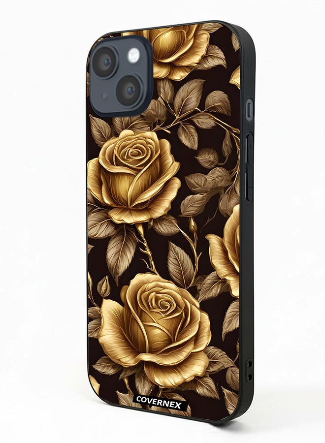 Covernex Apple iPhone 14 Plus Protective Case Cover Printed Featuring Royal Rose - Image 1