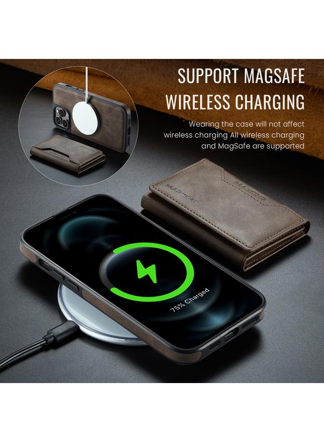 Dg Ming Case For iPhone 12 Pro Max MAGKING-K2 Series MagSafe RFID Card Bag Detachable Phone Case - Image 3