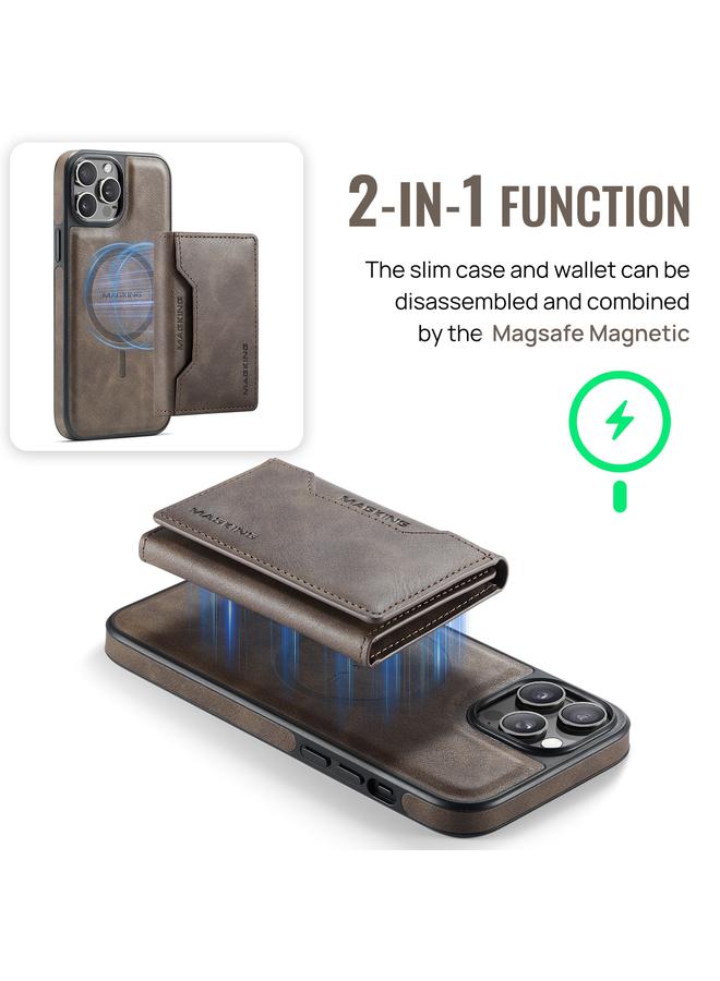 Dg Ming Case For iPhone 12 Pro Max MAGKING-K2 Series MagSafe RFID Card Bag Detachable Phone Case - Image 5