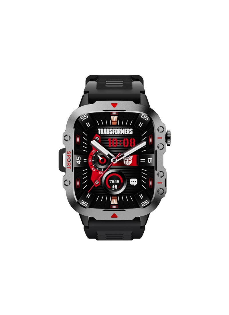 TF-H01 Smart Watch with 1.96” TFT Display, Waterproof IP68, 420mAh Battery, Advanced Health Monitoring, Bluetooth Connectivity for Calls & Notifications, Fitness Tracking Watch for Active Lifestyles - Grey