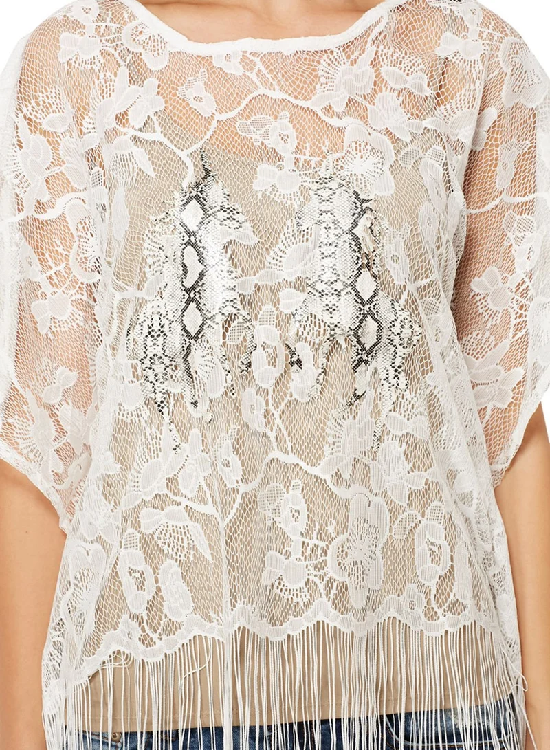 Ginger Lace Kimono Top