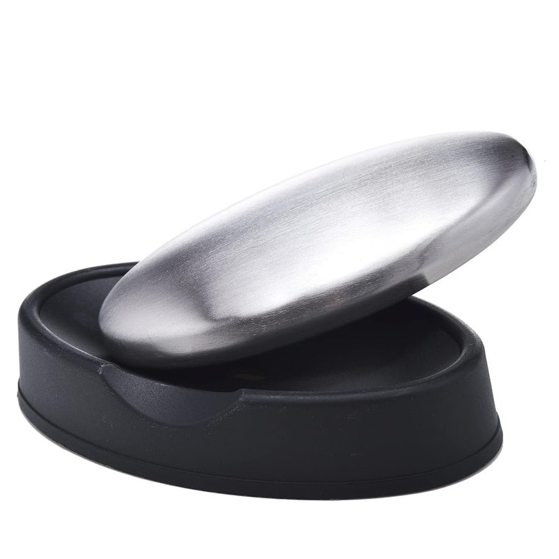 OPSUZY Stainless Steel Soap Bar Odor Removal for Onion Garlic Fish Metal Soap Bar for Fresh Smelling Hands Magic Odor Eliminator 1 - Image 1