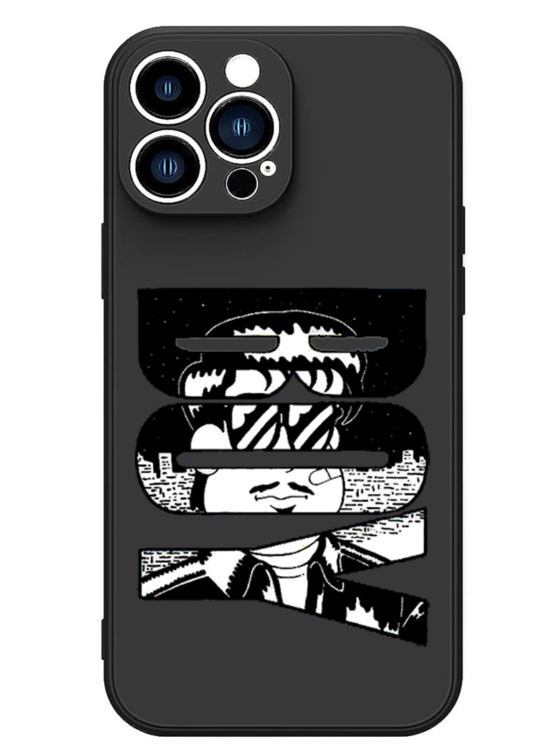 Theodor Protective Slim Fit Case Liquid Silicone Cover with Full Body Protection Anti-Scratch Shockproof Case For iPhone 15 Pro Black - Boy - Image 1