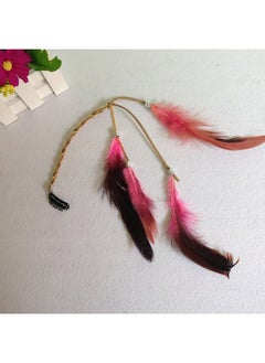 Fodattm 6Pcs Women Lady Handmade Boho Hippie Hair Extensions With Feather Clip Comb Diy Accessories Hairpin Headdress  - Image 5
