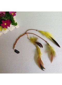 Fodattm 6Pcs Women Lady Handmade Boho Hippie Hair Extensions With Feather Clip Comb Diy Accessories Hairpin Headdress  - Image 4