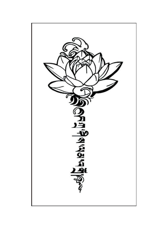 نيبمينينت ملصق تاتو مؤقت عصري مقاوم للماء أسود - Image 1