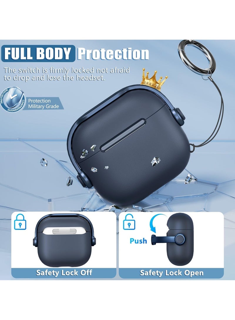 ANYOGRO Compatible with AirPods Pro 3 Case Cover for Women Men, Unique Musician Headset Design, PC Material Protective Case with Cleaner Kit and Keychain for AirPods Pro 3rd Generation 2025 - Image 2
