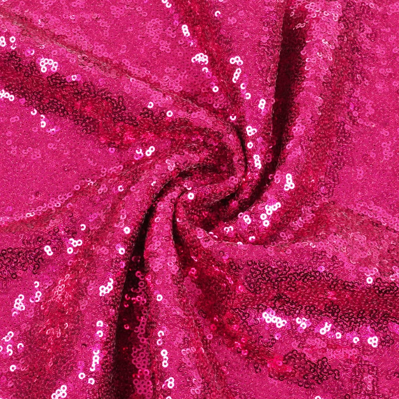 Poise3EHome Hot Pink Sequin Tablecloth 60?120 Inch Rectangle Sparkly Fabric Table Cloth for Baby Shower Birthday Party Wedding Christmas Holiday Decoration - Image 4