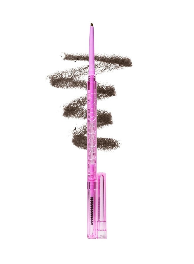 Kosas Brow Pop Eyebrow Pencil – Brow Pencil with Spoolie, Dark Brown - Image 1