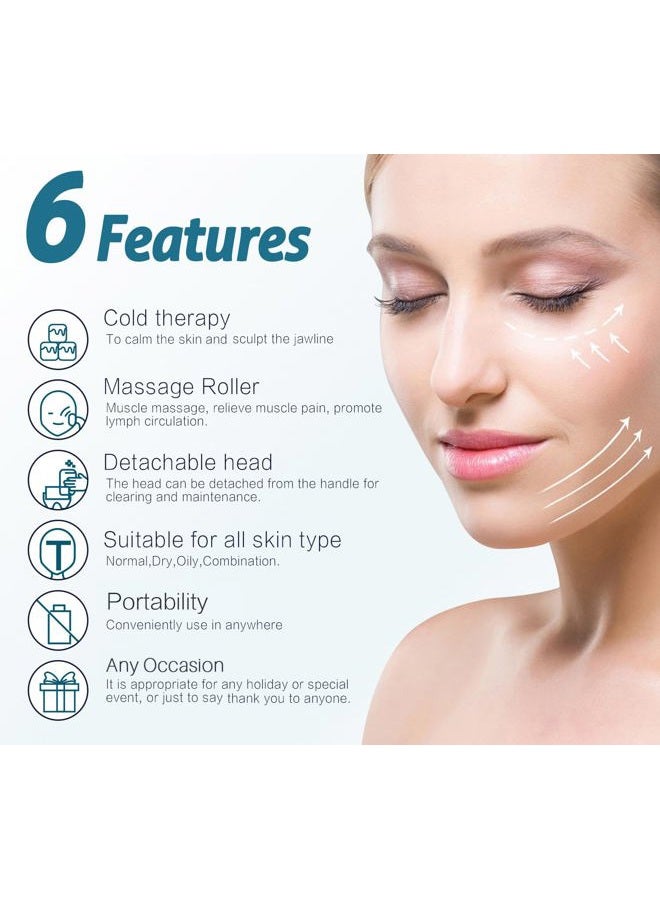 Esarora Ice Roller for Face & Eye, Puffiness, Migraine (1 Plastic & 1 Stainless Steel) - Image 2
