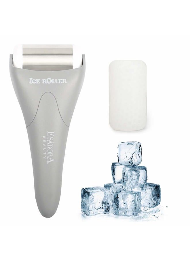 Esarora Ice Roller for Face & Eye, Puffiness, Migraine (1 Plastic & 1 Stainless Steel) - Image 1