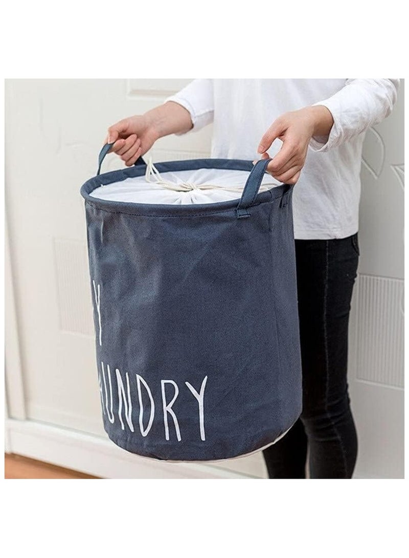 BLOOMING TIME Laundry Basket Laundry Bag Large Laundry Basket with Handles Foldable Hampers for Laundry with Drawstring Dirty Clothes Hamper for Bedroom - Image 2