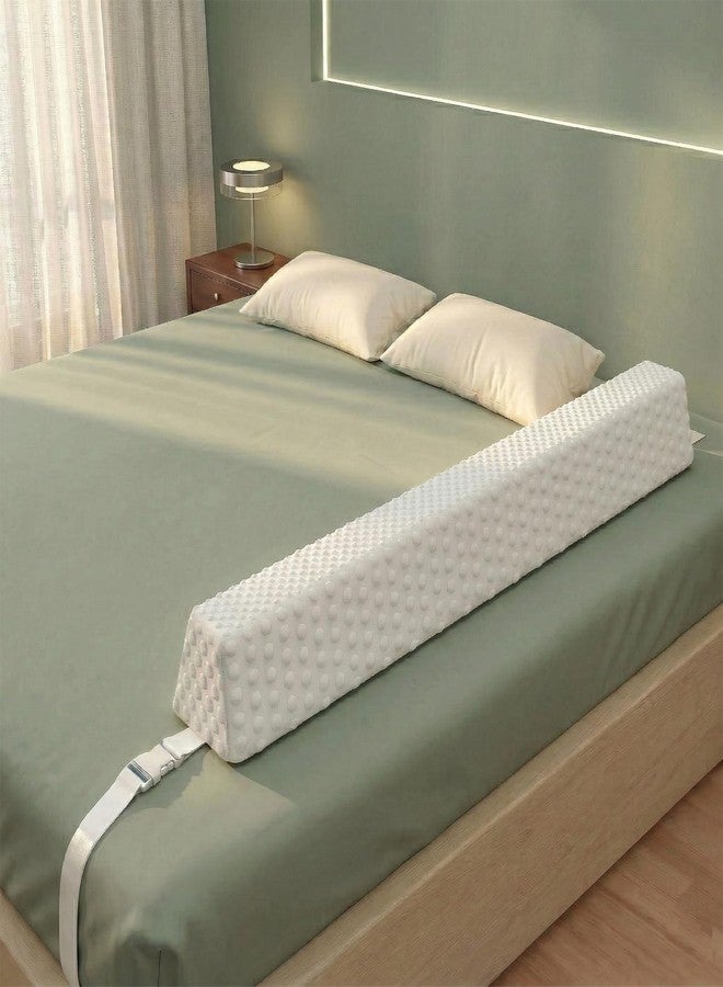 YENING Bed Bumpers for Toddlers with Strap Under Sheet Anti-Slip Foam Bed Bumper for Twin Full Queen King Kids Bed - Image 1