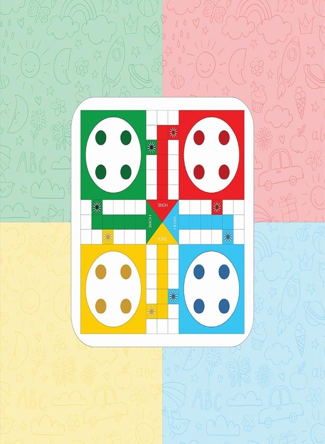 Happy Matty حصيرة نزهة هابي ماتي لودو للأطفال، مانعة للانزلاق، قابلة للعكس، محمولة، للاستخدام في الهواء الطلق/النزهات/الشاطئ/السفر (140 سم × 140 سم) - Image 1