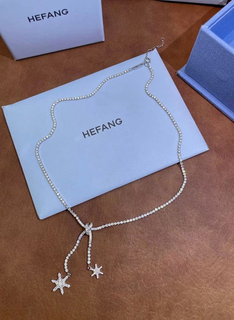HEFANG Personalized And Fashionable Wishing Snow Necklace  - Image 2