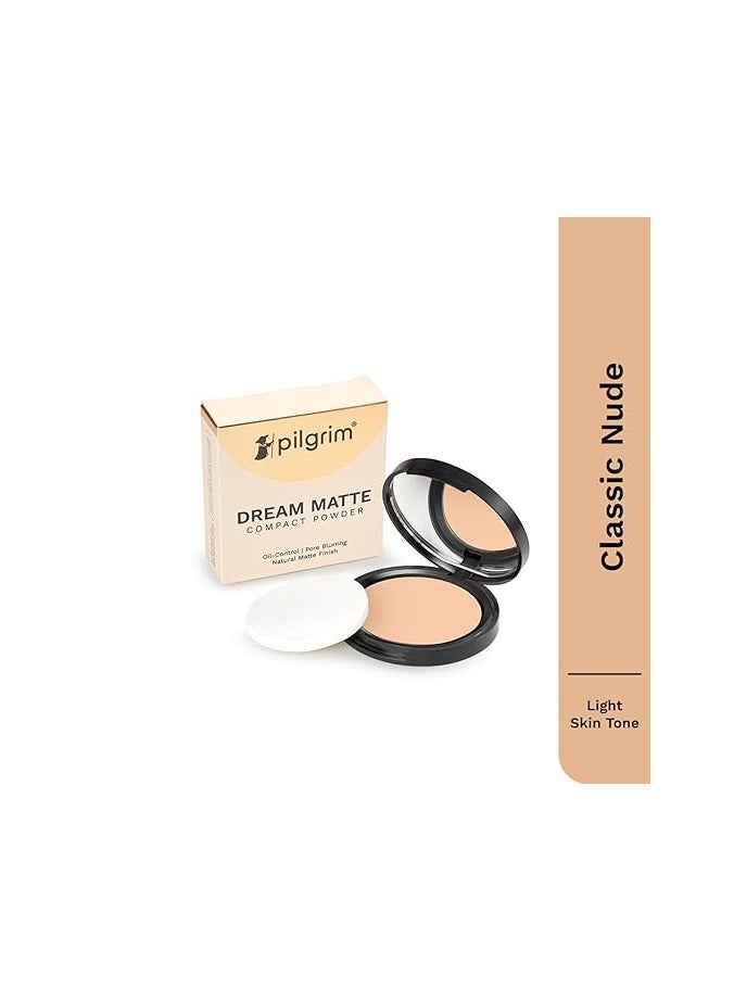 بيلجريم بودرة مضغوطة Pilgrim Classic Nude Matte Finish تمتص الزيت وتخفي وتعطي بشرة مشرقة - Image 3