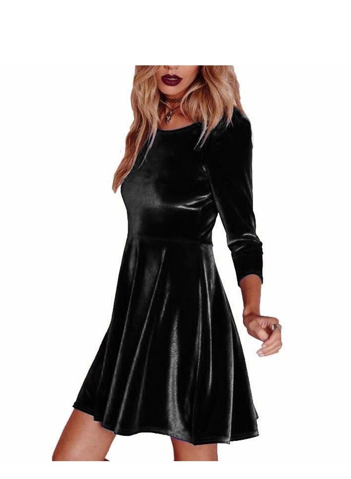 Women's velvet dress