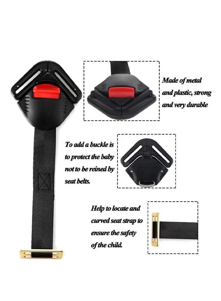مشبك قفل لحزام أمان الطفل العالمي، مشبك حزام مقعد الطفل القابل للتعديل لعربة الأطفال وكرسي الأطفال المرتفع - Image 4