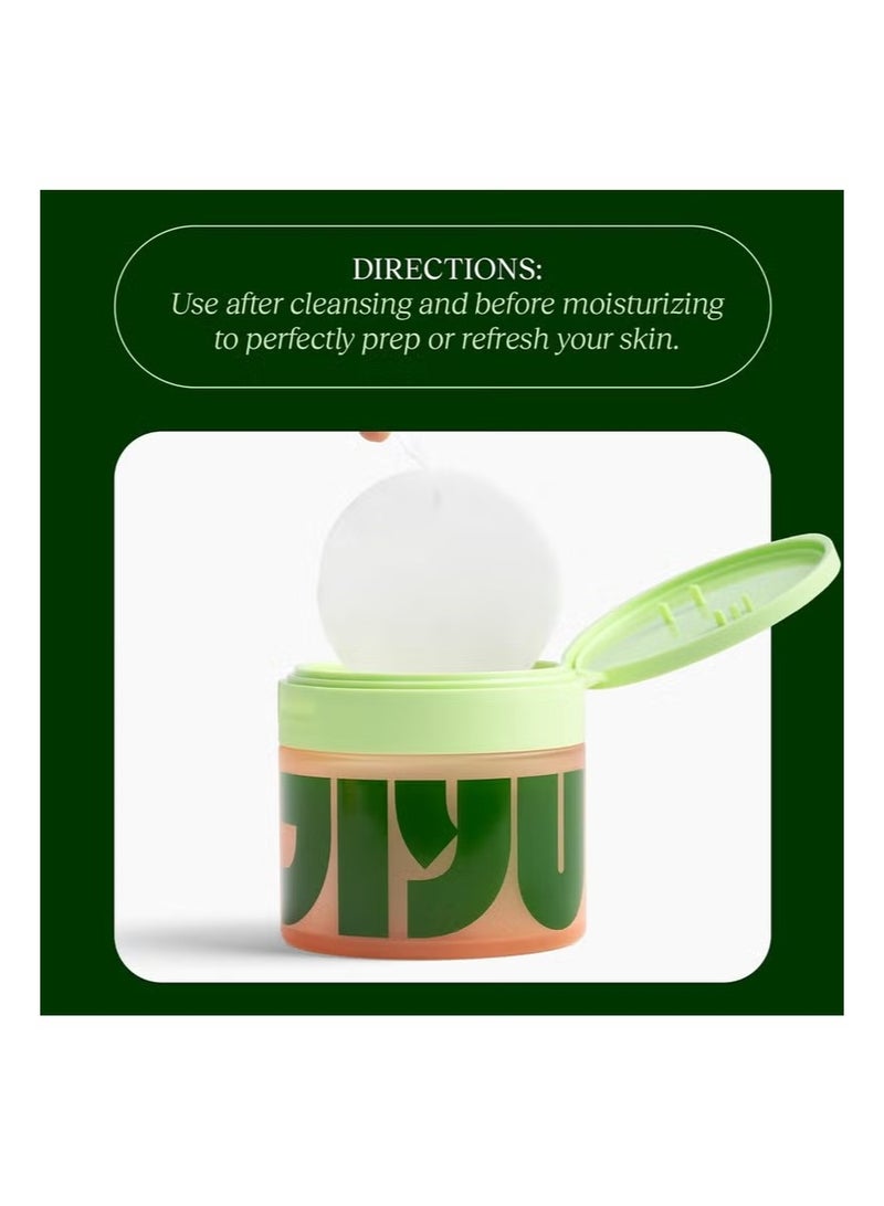 Jiyu Toning Polish Pads - Korean Skincare for Dark Spots, Wrinkles & Dull Skin - Hydrating Facial Treatment with Snail Mucin, Niacinamide, Peptides & Centella - 100 Count - Image 5