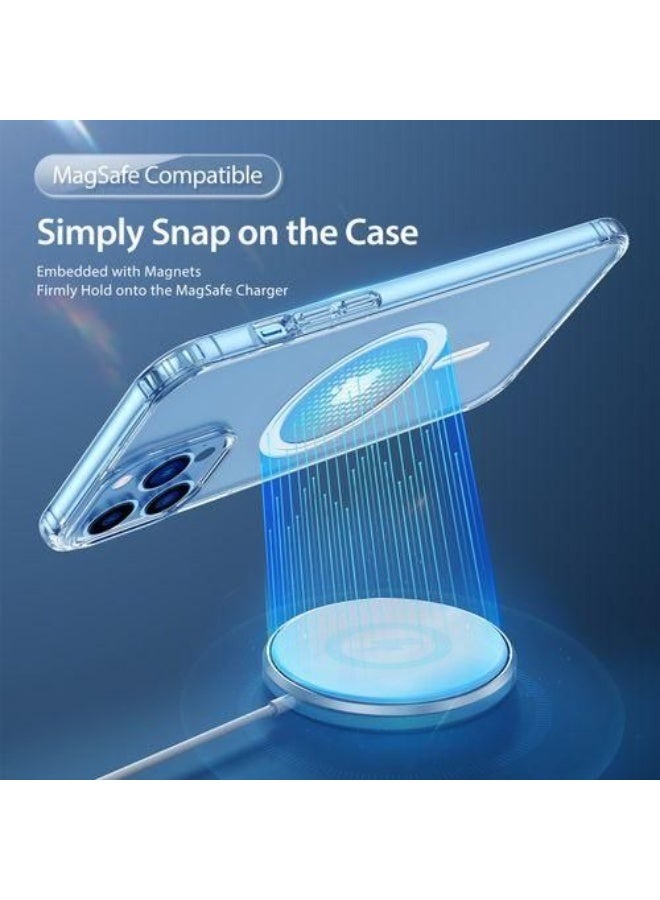 غطاء حماية واق ماج سيف لهاتف أبل آيفون 13 برو ماكس شفاف - Image 2