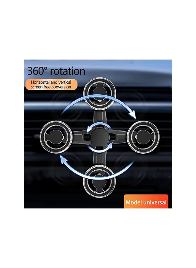 Excefore Compatible For Magsafe Car Mount [2022 New Upgrade] Car Vent 360° Rotation Magnetic Phone Holder For Car, Cell Phone Holder For Magsafe Iphone 12 13 14 Pro Max/All Smart Phones(Black) - Image 3