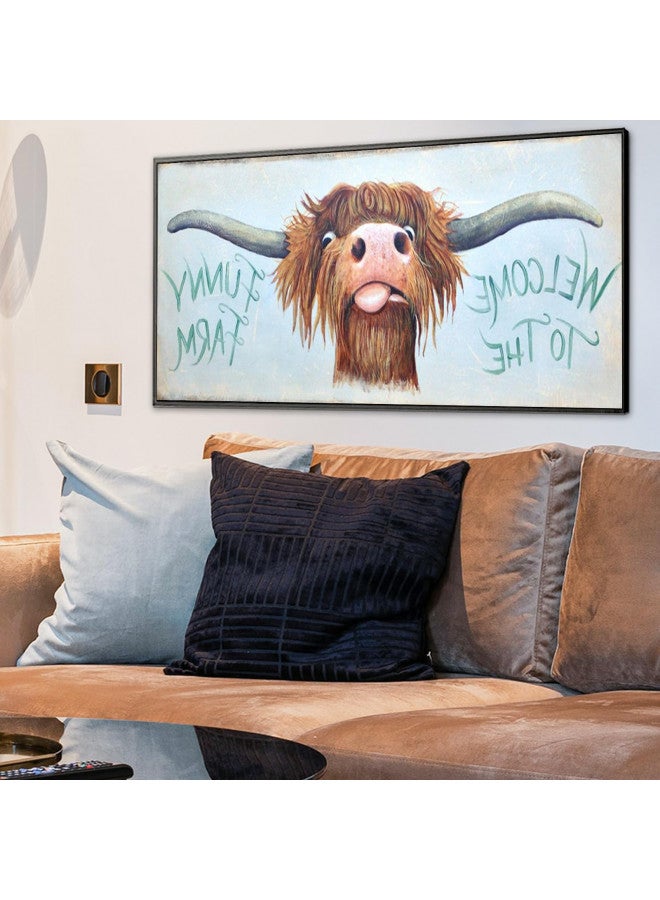 YALKIN YALKIN 5D DIY Large Diamond Art Painting Kits Cow Diamond Painting Kits for Adults Kids Full Round Drill Picture Arts Paint by Number Kits for Home Wall Decoration Stress Relief - Image 3