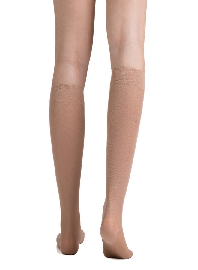 EvoNation Women’s Knee High 15-20 mmHg Graduated Compression Microfiber Opaque Socks - Moderate Pressure Compression Garment - Image 3