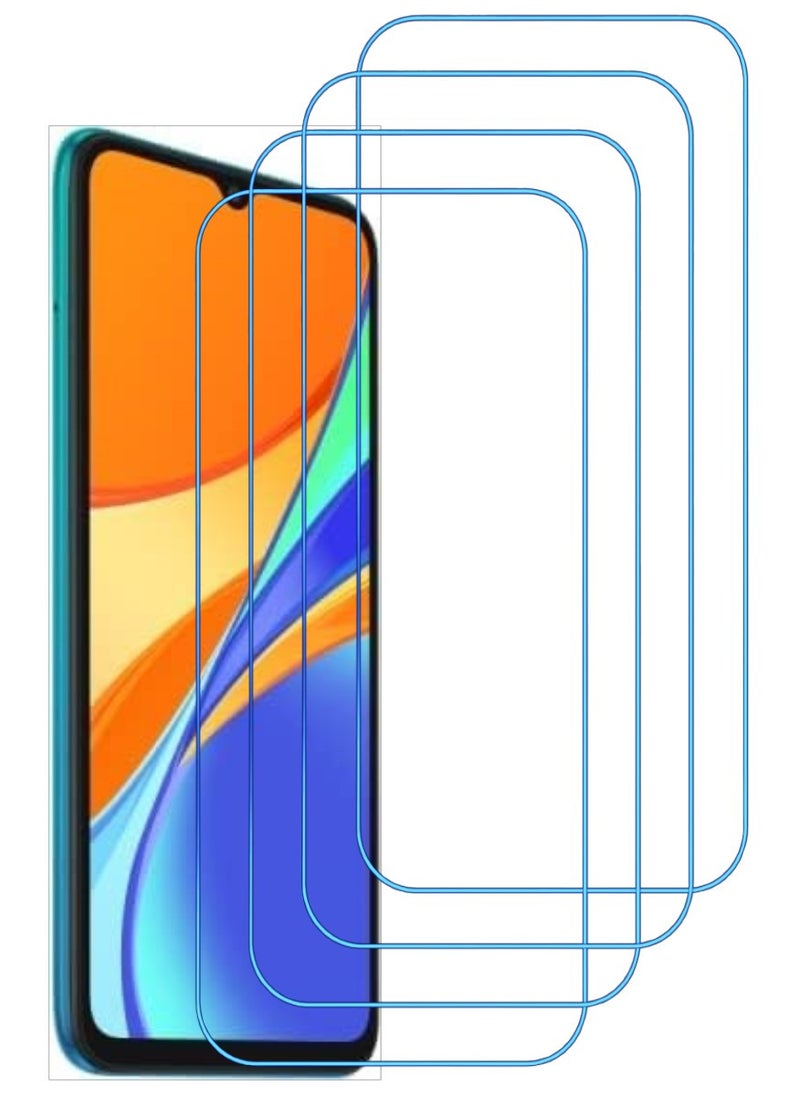 ACLIX 4 Pieces Antistatic ESD Dustproof Premium Quality High Definition Clear Tempered Glass Screen Protector Designed For Xiaomi Redmi 9C - Image 1