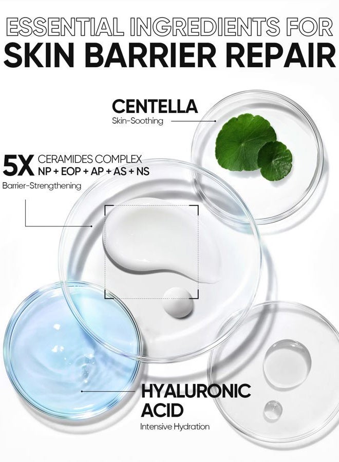 SKINTIFIC 5X Ceramides Moisture Barrier Cream, Hydrating Skin Barrier Repair Face Moisturizer for All Skin Types with Hyaluronic Acid & Centella, Daily Moisturizer, Non-Comedogenic - Image 5