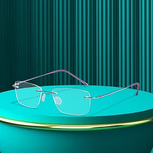 Redex Titanium Glasses Frame, Rimless Frameless Optical Eyewear Eyeglasses for Men and Women - Image 5