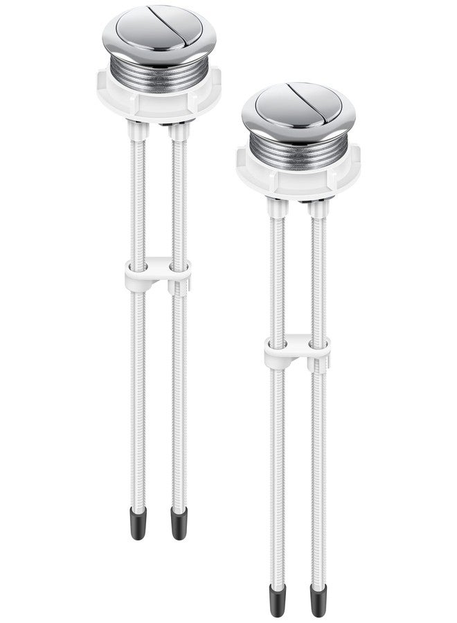 Enhon 2pack 48mm Toilet Tank Buttons, Flush Valve Dual Push Button Replacement Adjustable, Compatible with Glacier Bay Aquasource, American Standard, Twfords, Armitage Shanks, Geberit - Image 1