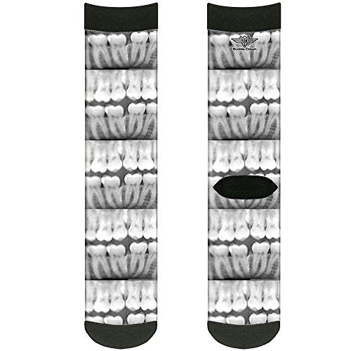 Buckle Down Buckle-Down Unisex Adult's Buckle-down Socks Backpacks, Black/White Crew, One size US - Image 2