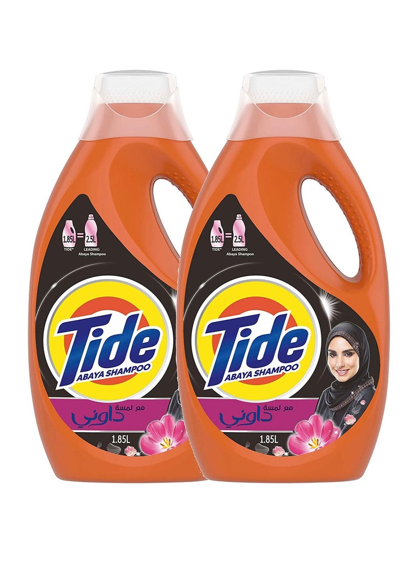 Tide Abaya Liquid Detergent with Touch of Downy 1.85Litter Pack of 2  - Image 1