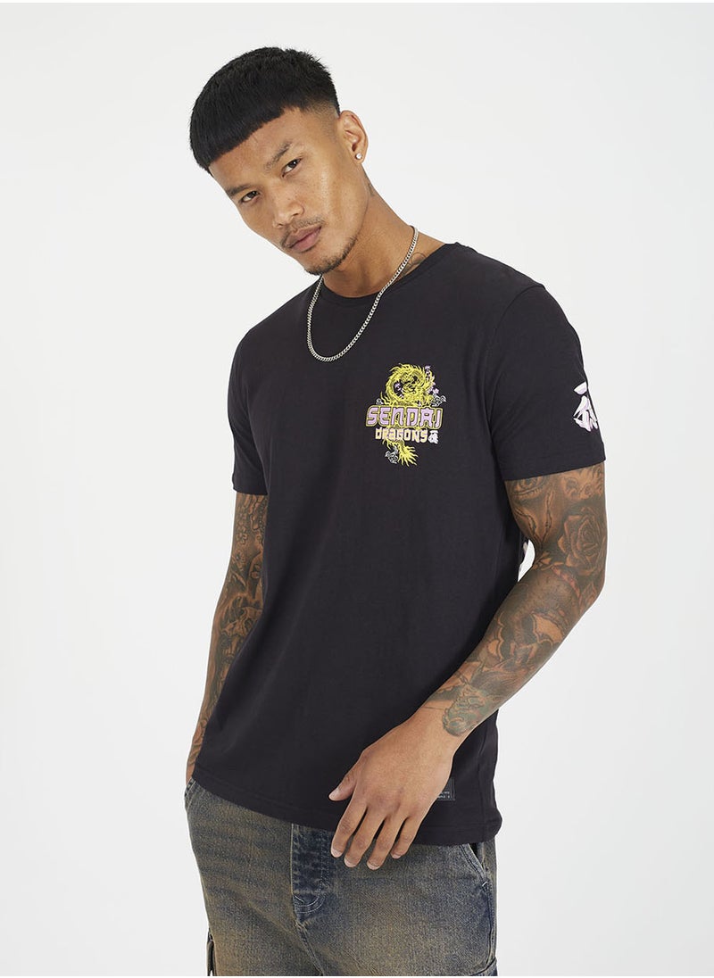BRAVE SOUL - Graphic Print T-Shirt - Image 1