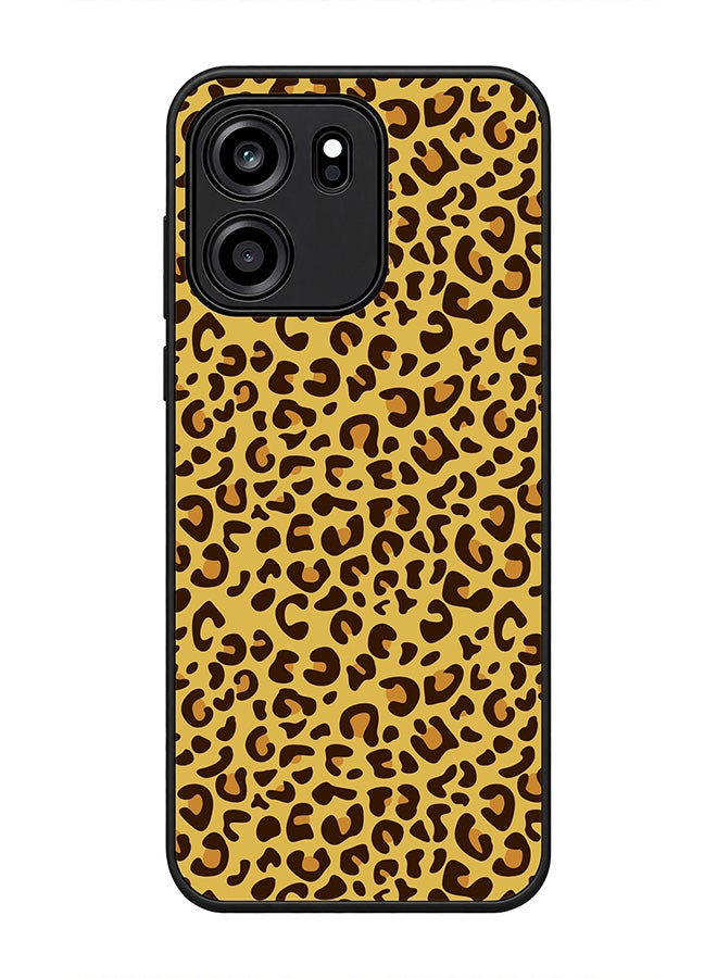 Stylizedd Rugged Case for OnePlus Nord CE6 /Turbo 6V- Slim Fit Hybrid Rubber Cover Leopard Skin Print