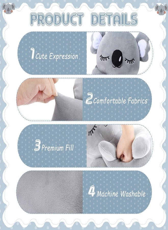 Queekay 13.8 Inch Cute Koala Stuffed Animal Creative Koala Gifts Animal Plush Pillow Stuffed Toy for Clever Boy's and Girl's Room Decor - Image 3