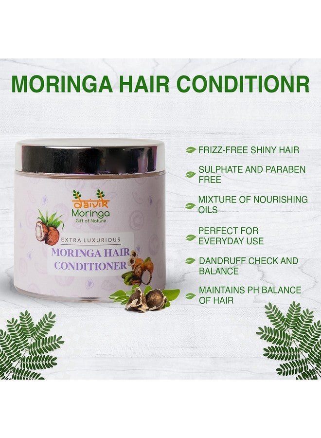 DAIVIK MORINGA GIFT OF NATURE Daivik Moringa Extra Luxrious Moringa Hair Conditioner Revitalizes And Nourishes Damaged Hair All Hair Types Pure & Natural Hair Care Conditioner Moisturises The Hair And Scalp 110G - Image 4