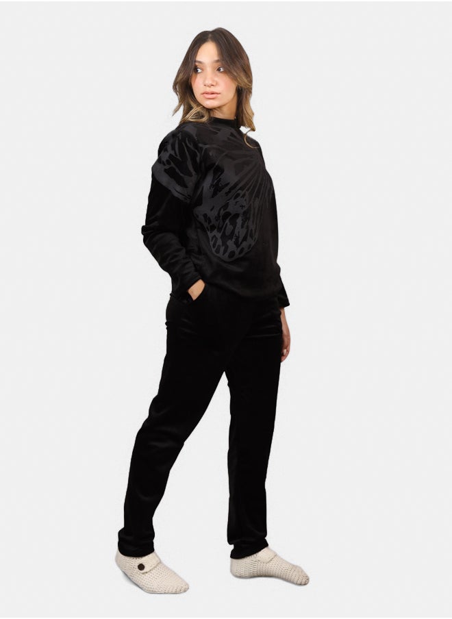 SHECHICK Shechick Butterfly Dreams Black Pajama Set  - Image 2