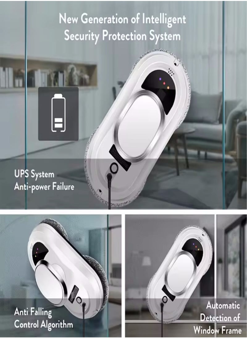 Generic - 5600Pa Vacuum Cleaner Robot Remote Control Window Cleaning Robot MEMS Path-clean Sensor Silent Window Glass Wipe Cleaning Robot - Image 1