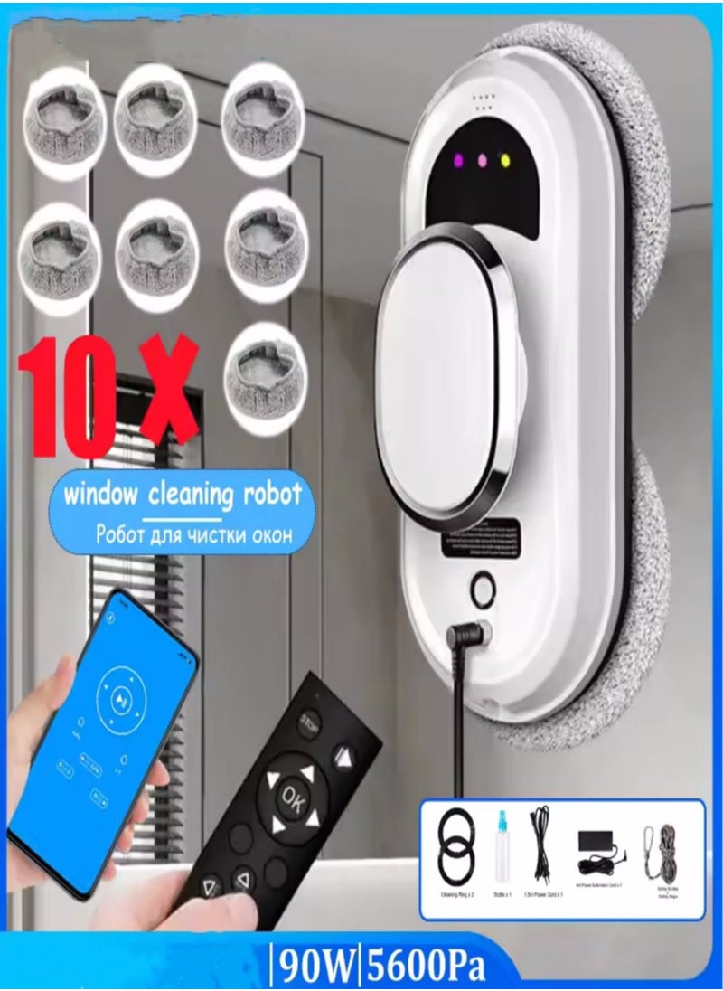 Generic - 5600Pa Vacuum Cleaner Robot Remote Control Window Cleaning Robot MEMS Path-clean Sensor Silent Window Glass Wipe Cleaning Robot - Image 1