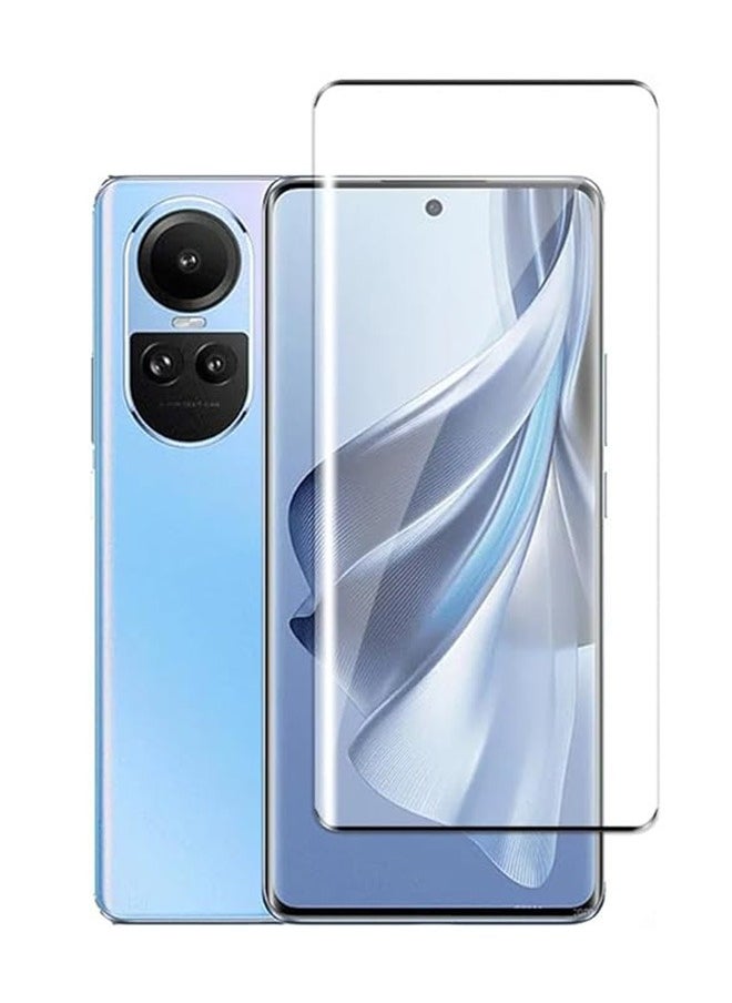 ماركة غير محددة oppo رينو 10 برو 5G حامي الشاشة ، تنطبق على oppo رينو 10 برو 5G 9H خفف من الزجاج حامي الشاشة ، متقدمة 3D سطح منحن حافة حماية الفيلم ، وحماية قذيفة ودية ، ومكافحة الصفر فيلم ( حافة لاصقة )  - Image 1